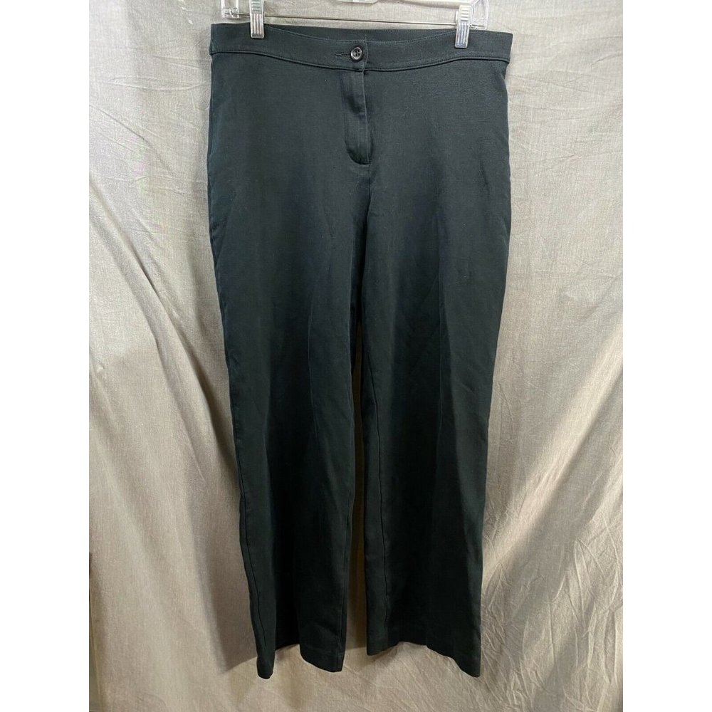 L.L.Bean Pants Womens‎ 10 Medium Black Button Zip Outdoor Ladies 32x30